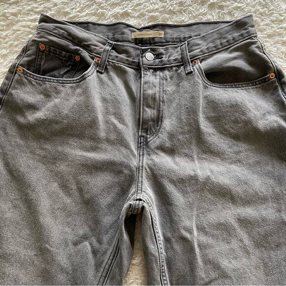 Levi’s Low Pro Straight Jeans Worn in Light Grey Size 32 - Picture 7 of 14